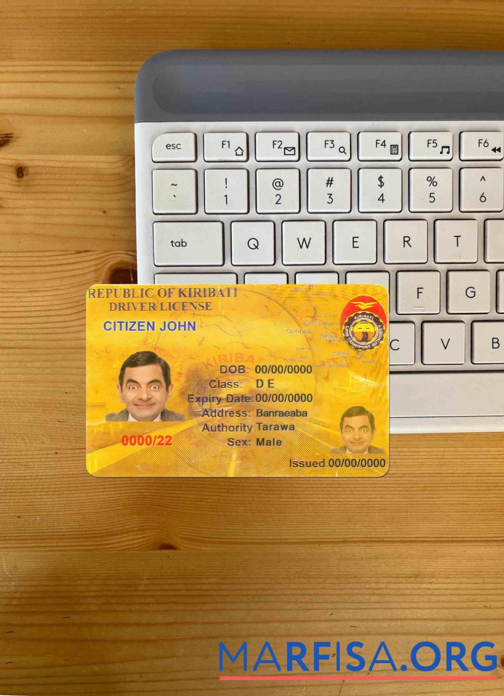 Printable Kiribati DL photolook example